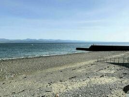 ein Aussicht von das Norden Wales Küste beim criccieth foto