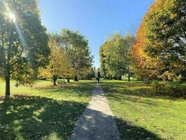 ein Aussicht von ein Park im London zeigen das Herbst Farben foto