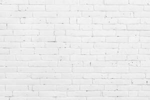 weiße Backsteinmauer für Hintergrund oder Textur foto