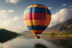 ai generiert heiß Luft Luftballons. Profi Foto