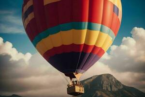 ai generiert heiß Luft Luftballons. Profi Foto