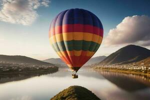 ai generiert heiß Luft Luftballons. Profi Foto