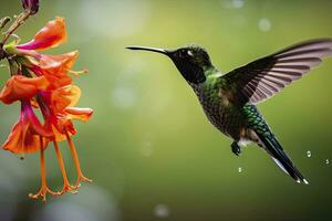 ai generiert Kolibri im Costa rica. ai generiert. foto