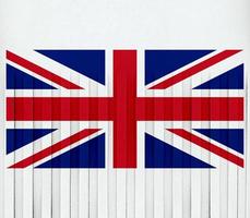 zerfetzte Flagge des Vereinigten Königreichs foto