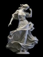 ai generiert Marmor Statue von ein Ballerina. generativ ai foto