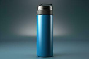 ai generiert Produkt Design, Sport Thermosflasche Tasse foto