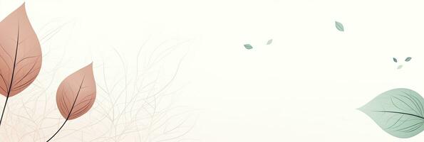 ai generiert minimalistisch abstrakt Hintergrund mit Gliederung Blätter. ai generiert foto