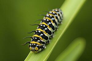 ai generiert Raupe Schwalbenschwanz Schmetterling. generiert ai. foto