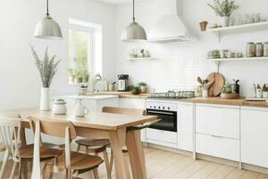ai generiert skandinavisch Küche Stile. Profi Foto