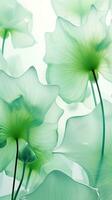 ai generiert transparent Lotus Blätter Muster isoliert Hintergrund erstellt mit generativ ai foto