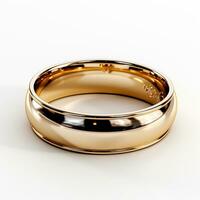 ai generiert Hochzeit Ringe im Gelb Gold, Schmuck 585, 750 - - ai generiert Bild foto