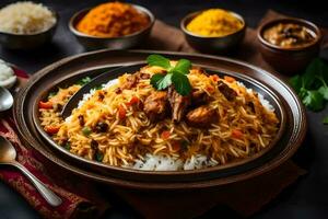 ai generiert indisch Essen ist ein Beliebt Gericht im Indien foto