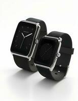 ai generiert Neu Ankunft Smartwatch mit nett Anzeige modisch Uhr foto