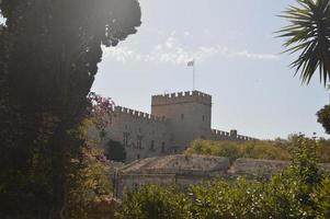 Architektur der Altstadt auf Rhodos in Griechenland foto