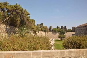 Architektur der Altstadt auf Rhodos in Griechenland foto