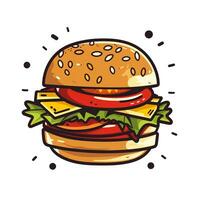 ai generiert schick Logo von ein Burger. generativ ai foto