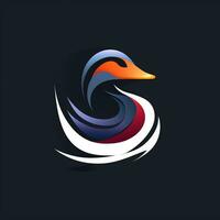 ai generiert abstrakt Logo von ein Ente. generativ ai foto