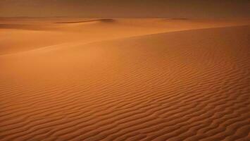 ai generiert Sand Dünen im das Sahara Wüste im Marokko, Afrika. generativ ai foto
