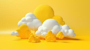 ai generiert Animation von Wolken im das Himmel foto