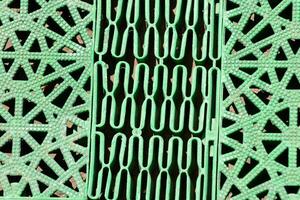 ein Grün Gitter mit ein Muster foto