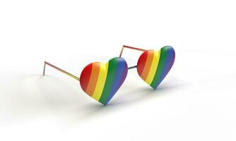 Sonnenbrille Herz Liebe gestalten Sommer- Winter Frühling Herbst Jahreszeit Zeit Symbol Objekt 14 vierzehn Tag Februar glücklich Valentinstag Tag Liebe Romantik Stolz Fröhlich Lesben homosexuell bunt Regenbogen Brillen Schönheit foto