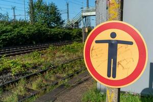 etwas der Verkehr Zeichen im Deutschland foto