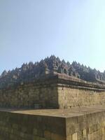 Aussicht von Borobudur Tempel, einer von das Wunder von das Welt im Indonesien foto