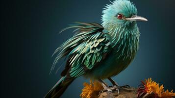 ai generiert strahlend Quetzal Natur Tier Tierwelt foto