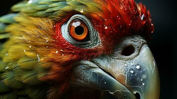 ai generiert Papagei Vogel bautiful Tier Natur Tierwelt foto