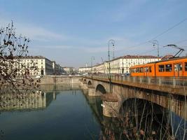 Fluss Po, Turin foto