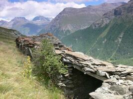 eine Steinmauer foto