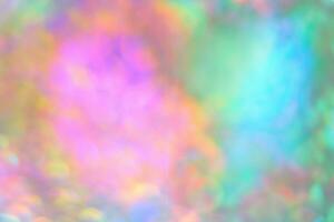 Farbe Neon- Gradient. abstrakt verschwommen Hintergrund. Silber Papier mit ein holographisch Wirkung. schließen oben Schuss foto