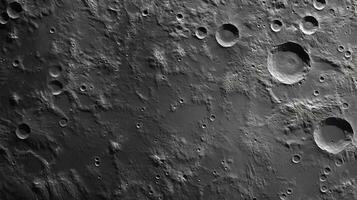 ai generiert Mond Oberfläche Textur Hintergrund foto