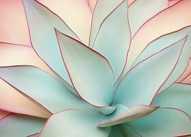 ai generiert Agave Blätter im modisch Pastell- Farben zum Design Hintergründe. ai generiert foto