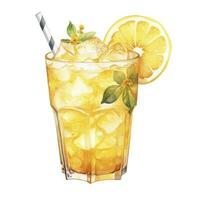 ai generiert Aquarell Jack Obst Sahne Limonade, japanisch Limonade. ai generiert foto