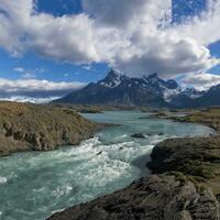 Strom, torres del paine National Park, chilenisch Patagonien, Chile foto