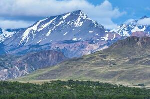 Berglandschaft, Patagonien National Park, Chacabuco Senke in der Nähe von Cochrane, aysen Region, Patagonien, Chile foto