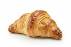 ai generiert Croissant isoliert auf Weiß Hintergrund. ai generiert foto