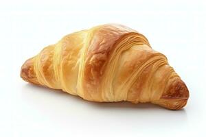 ai generiert Croissant isoliert auf Weiß Hintergrund. ai generiert foto