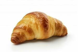 ai generiert Croissant isoliert auf Weiß Hintergrund. ai generiert foto