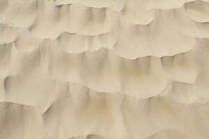 ai generiert Nahansicht von Sand Muster von ein Strand im das Sommer. ai generiert foto