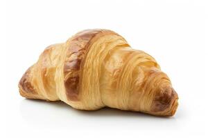 ai generiert Croissant isoliert auf Weiß Hintergrund. ai generiert foto