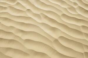 ai generiert Nahansicht von Sand Muster von ein Strand im das Sommer. ai generiert foto