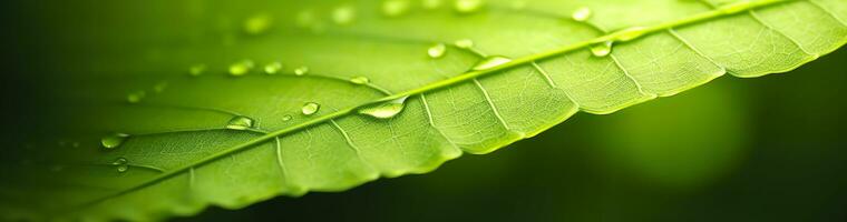 ai generiert Grün Blatt Natur Hintergrund. ai generiert foto