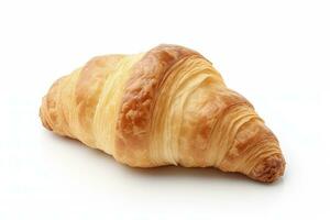 ai generiert Croissant isoliert auf Weiß Hintergrund. ai generiert foto