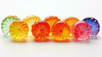 ai generiert sauer Obst Süßigkeiten Essen foto