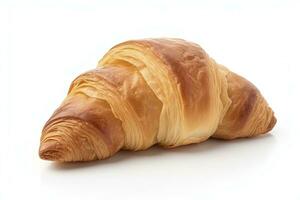 ai generiert Croissant isoliert auf Weiß Hintergrund. ai generiert foto