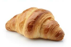 ai generiert Croissant isoliert auf Weiß Hintergrund. ai generiert foto