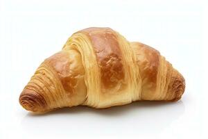 ai generiert Croissant isoliert auf Weiß Hintergrund. ai generiert foto