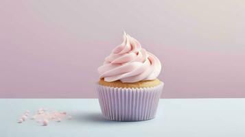 ai generiert Dessert behandeln Cupcake Essen foto